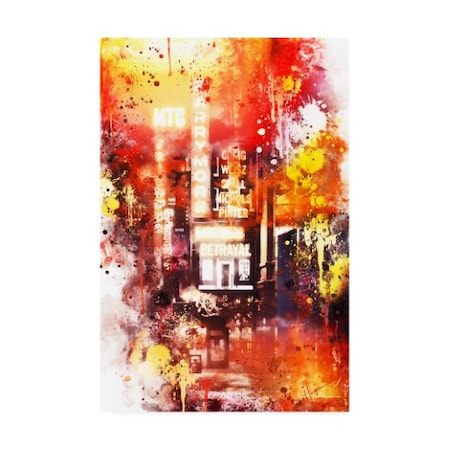 Trademark Fine Art Philippe Hugonnard 'NYC Watercolor Collection - Spotlight' Canvas Art, 12x19 PH01773-C1219GG